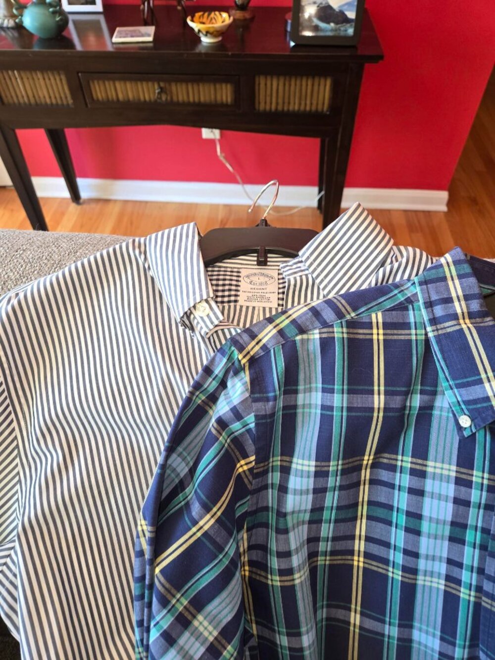 men's brooks brothers Regent style long sleeve shirts large - 4 pack - Picture 2 of 5